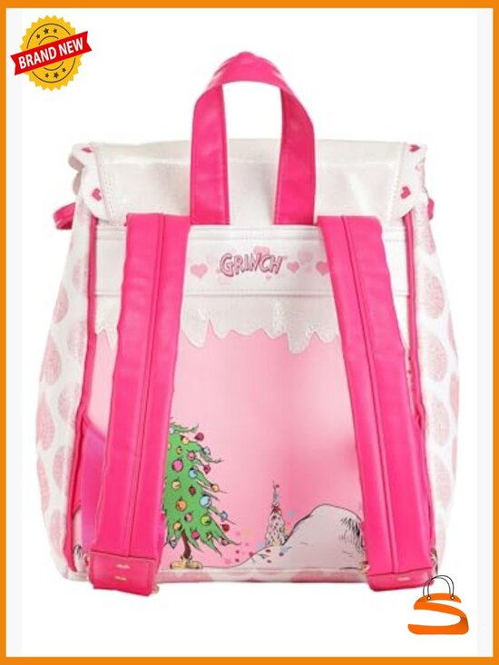 Dr. Seuss Cindy Lou Who Pink Mini Backpack - Officially Licensed Whoville Bag